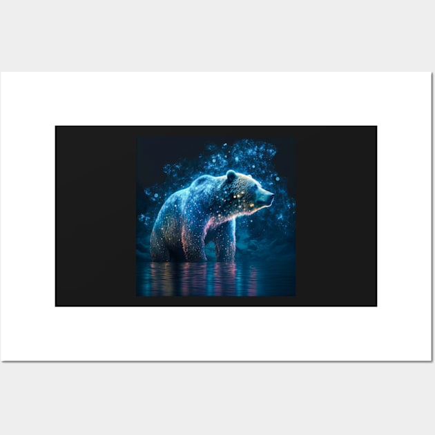 Luminescent Bear Wall Art by FireflyCustoms